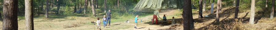 Foto kinderen spelen in kamp